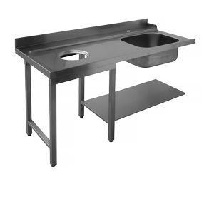 Стол предмоечный левый Apach Chef Line L75446 - Apach Chef Line - Столы для посудомоечных машин - Индустрия Общепита