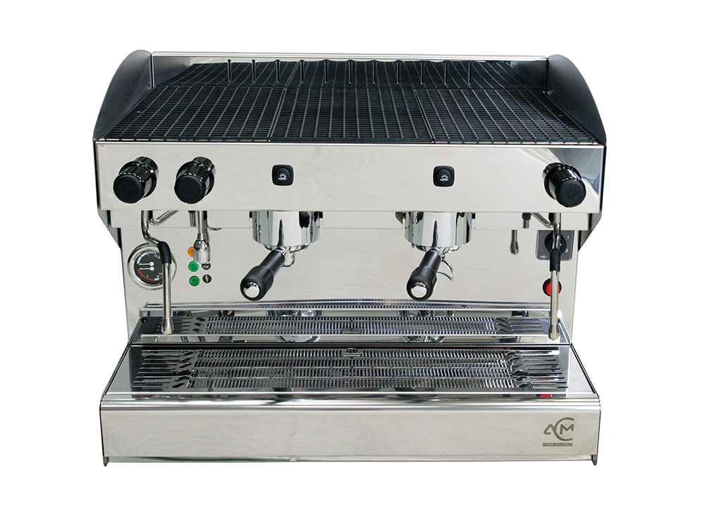 Кофемашина рожковая полуавтоматическая ACM Rounder 2 GR INOX - ACM - Рожковые кофемашины - Индустрия Общепита