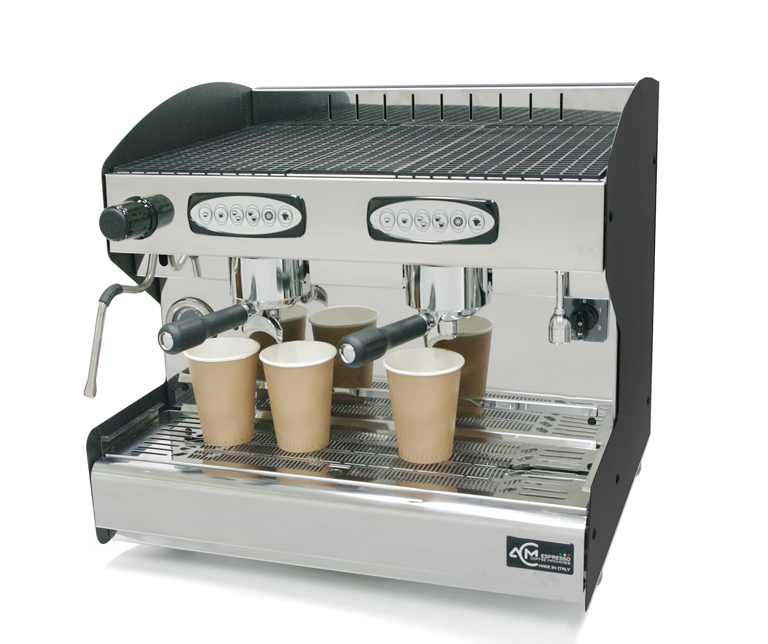 Кофемашина рожковая автоматическая ACM Rounder 2 GR Compatta NERO - ACM - Рожковые кофемашины - Индустрия Общепита
