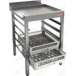 Стол для посудомоечных корзин HICOLD НСДПМ-6/7,4БП - Hicold - Столы для посудомоечных машин - Индустрия Общепита