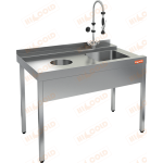 Стол предмоечный HICOLD НСДПМ-12/7,4БЛ - Hicold - Столы для посудомоечных машин - Индустрия Общепита