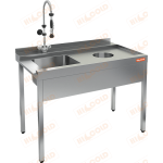 Стол предмоечный HICOLD НСДПМ-12/7,4БП - Hicold - Столы для посудомоечных машин - Индустрия Общепита