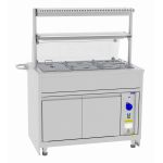 Электрический мармит кухонный 2-х блюд Abat ЭМК-70Х с подогреваемой полкой - Abat - Abat Hot-Line - Индустрия Общепита