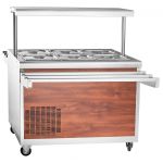 Прилавок холодильный Abat ПВВ(Н)-70ПМ-НШ (нержавеющая сталь) - Abat - Абат передвижная - Индустрия Общепита