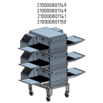 Печь для пиццы конвейерная электрическая Abat ПЭК-400 без крыши, без основания (модуль для установки в 2, 3 яруса) - Abat - Печи для пиццы - Индустрия Общепита