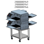 Печь для пиццы конвейерная электрическая Abat ПЭК-400 без крыши, без основания (модуль для установки в 2, 3 яруса) - Abat - Печи для пиццы - Индустрия Общепита
