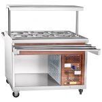 Прилавок холодильный Abat ПВВ(Н)-70ПМ-НШ (нержавеющая сталь) - Abat - Абат передвижная - Индустрия Общепита