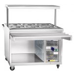 Прилавок холодильный Abat ПВВ(Н)-70ПМ-НШ (нержавеющая сталь) - Abat - Абат передвижная - Индустрия Общепита