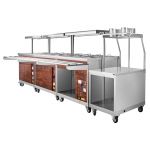 Прилавок холодильный Abat ПВВ(Н)-70ПМ-НШ (нержавеющая сталь) - Abat - Абат передвижная - Индустрия Общепита