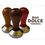 Темпер Don Dolce 57 мм. дерево/нерж. венге. - Don Dolce - Кофейный инвентарь - Индустрия Общепита