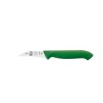 Нож для чистки овощей Icel HoReCa зеленый, изогнутый 60/170 мм. - Icel - Ножи для чистки - Индустрия Общепита