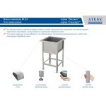 Ванна моечная Атеси ВСМ-Б-3.430-02 (ВМ-3/430) - Атеси - Ванны моечные производственные - Индустрия Общепита
