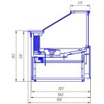 Витрина холодильная с выносным агрегатом МариХолодМаш Валенсия ВХСл-3,75 - МариХолодМаш - Витрины холодильные - Индустрия Общепита