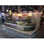 Витрина холодильная с выносным агрегатом МариХолодМаш Валенсия ВХС-УН 90 круглая - МариХолодМаш - Витрины холодильные - Индустрия Общепита